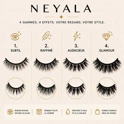 Neyala - Le Kit Cils Magnétiques conçu pour les cils matures